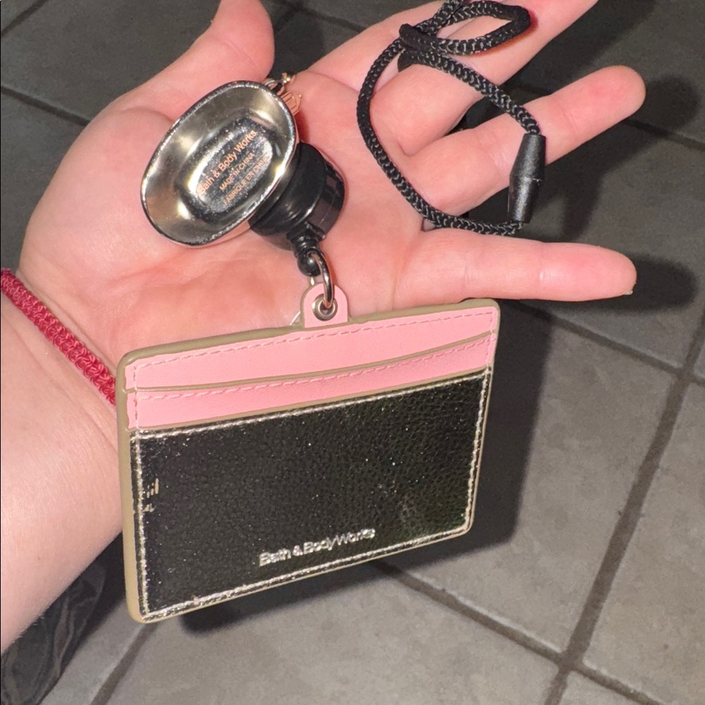 Bath and body Card/ sanitizer holder